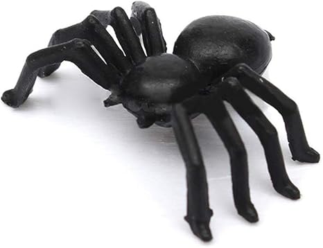 Amazon Com 200 Piezas Arana Negra Halloween Aranas Negras De