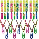 FUNPRT Rocket Helicopter Slingshot LED Copters Take Off Like a Rocket Like a Helicopter Landing 24 Pcs