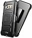 Galaxy S8 Plus Case, E LV Belt Swivel Clip / Kickstand - Dual Layer Armor Holster Defender Full Body Protective Case Cover for Samsung Galaxy S8 Plus - [BLACK]