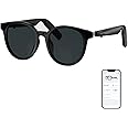 GetD AI Glasses, AI Translator Powered by ChatGPT, AI Assistant, Bluetooth Smart Glasses for Men & Women, Polarized Sunglasses, Audio Smart Eyewear for Gaming Travel Meeting Memos, Earphone Glasses