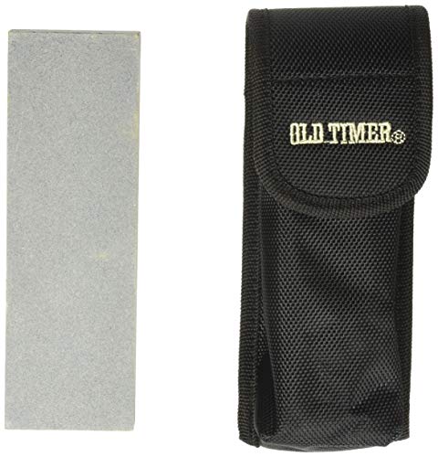 Old Timer SSOTCP Double Sided Sharpening Stone with Coarse and Fine Sides for Blades, Knives and Tools for Outdoor, Survival, Hunting and Camping