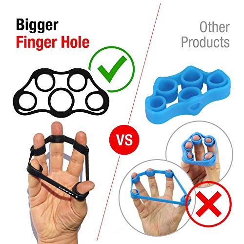 4PCS Hand Therapy Finger Stretcher, 4 Levels Hand Resistance Bands