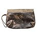Hide & Drink, Chic Clutch Bag Handmade from Full Grain Leather, Wrist Wallet for Cards (Bourbon Brown)