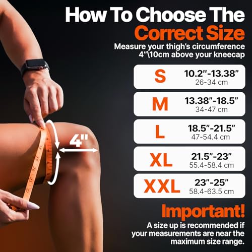 DR. BRACE ELITE Knee Brace with Side Stabilizers & Patella Gel Pads for Maximum Knee Pain Support and fast recovery for men and women-Please Check How To Size Video (Mercury, Large)