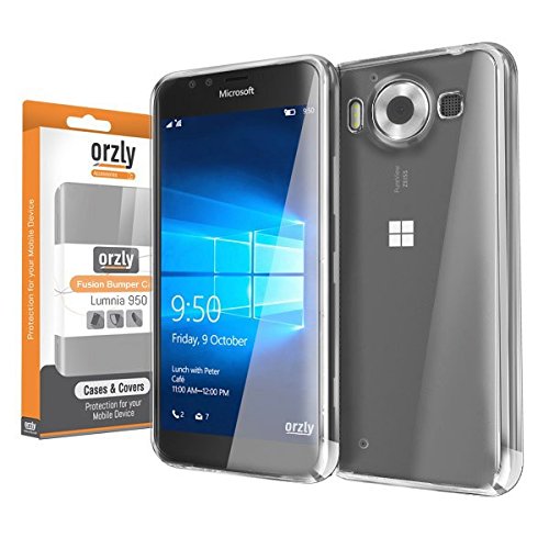 Orzly Fusion Bumper Case Cover Shell For Microsoft Lumia 950