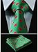 SetSense Men's Polka Dot Jacquard Woven Tie Necktie Set