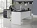 Ameriwood Home Pursuit Office Set with Mobile File Cabinet Bundle, Gray