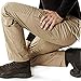 CQR Men's Flex Stretch Tactical Pants, Water Resistant Ripstop Cargo Pants, Lightweight EDC Outdoor Work Hiking Pants, Radiant Khaki, 34W x 32L