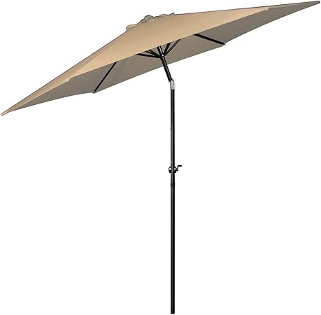 Amazon Com Flexzion Patio Umbrella 9 Feet Portable Aluminum