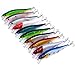 Aorace 10Pcs/Lot 14cm 23g Artificial Bait Minnow Fishing Lures Plastic Hard Baits Lure Fishing Lures Kit for Bass Trout Crankbaits Jerkbaits Saltwater