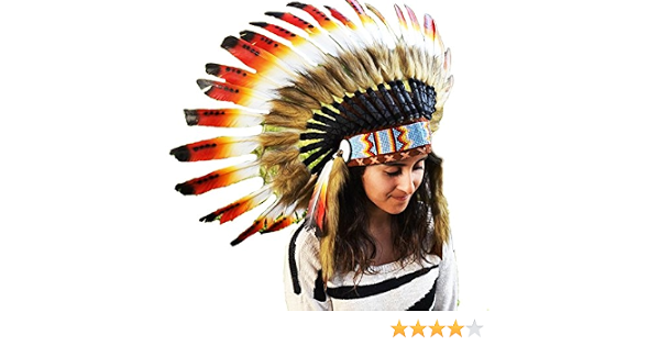 Short Swan Feather Headdress 