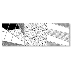 3 Piece Canvas Wall Art-The Magic of Minimalism-Canvas Prints Home Artwork Decoration for Living Room,Bedroom - 12"x12"x3 Panels