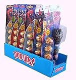 Marvel Character Pop Ups Lollipop Case with Chupa Chups Lollipops, Pack of 6