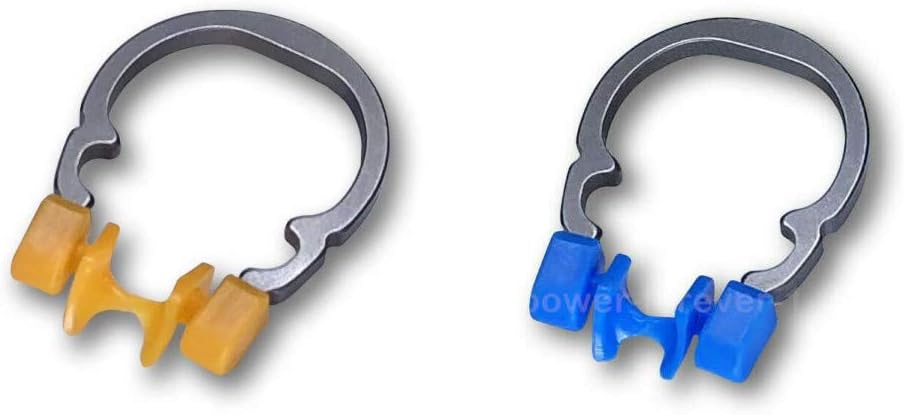 ACMEDENTZtdental Dental Sectional Matrix Matirces Nickel Titanium Ring Clamp Soft Hard No Deformation (1 of Each Color)