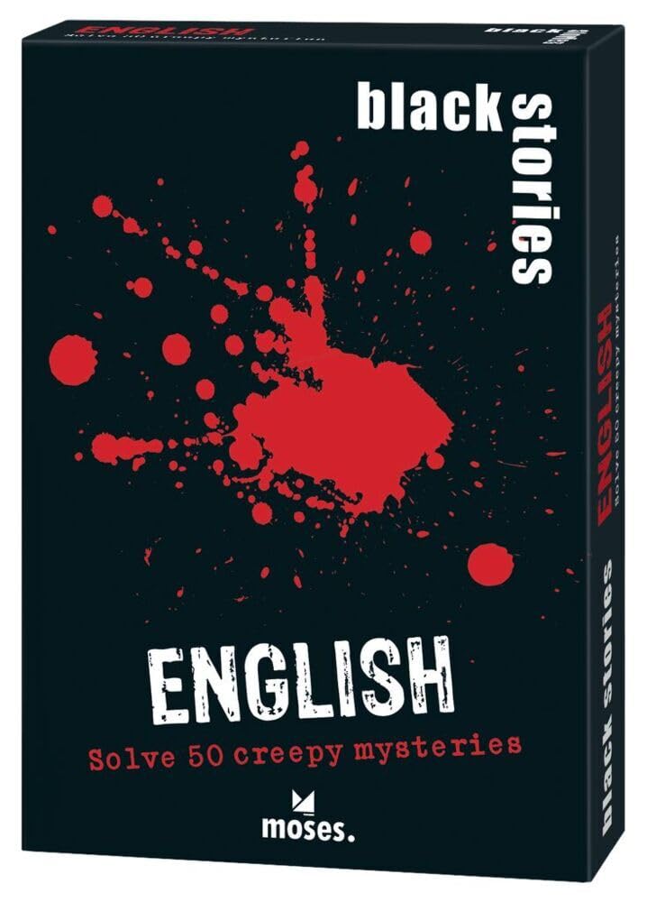 Moses Verlag MOS00364 "Black Stories 1 English Version" Board Game — image 1
