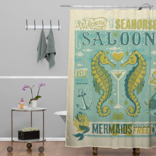Hot Sale Deny Designs Anderson Design Group Seahorse Saloon Shower