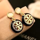 Countryside Jewelry Women's Chic Stylish Earrings (black pendant)