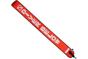Scuba Choice Surface Marker Buoy (SMB) High-Visibility Dive Signal Tube, Durable Nylon TPU, Compact & BCD-Compatible, Easy Oral Inflator for Diving, Freediving & Underwater Safety