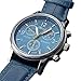 Watches for Men Men's Leather Watch Casual Watch Luxury Watches Quartz Watch Crystal Watch Wrist Watch (Blue)
