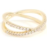 SHASHI Women's Stacey Pave Ring