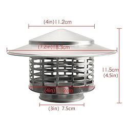 GuanZo High-Grade 304 Stainless Steel Chimney Cap