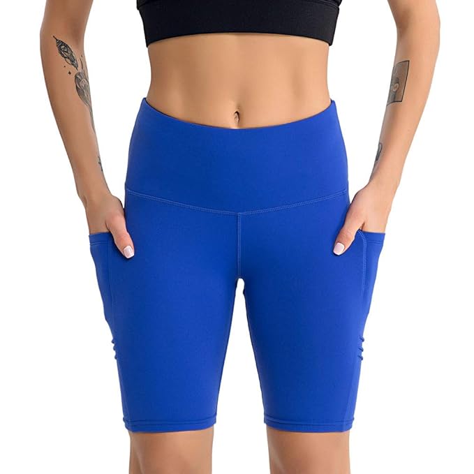 womens high waisted workout shorts