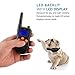 Petism Dog Training Collar Electric Dog Shock Collar Waterproof&Rechargeable Backlight LCD Screen With Remote Beep/Vibration/Shock Training Collars for Pets Dog