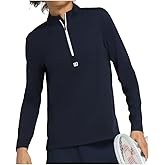 WILSON Elevate Performance Half-Zip Mens Tennis Pullover Classic Navy