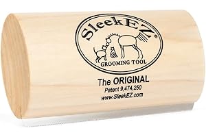 SleekEZ Dog Brush for Shedding & Dog Grooming Supplies | Pet Hair Removal Tool | Great For All Fur Types | For Short, Medium, & Long Hair Pets | Reduces Shedding by 95% | Made in USA | 5 inch