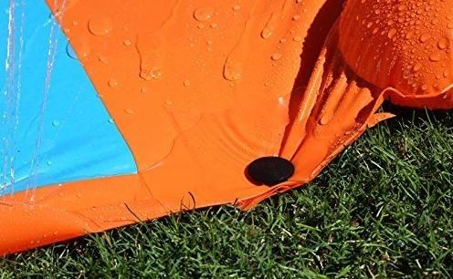 Outdoor Triple Inflatable Water Slide Big Splash Spit Kids Play Backyard Pool + eBook