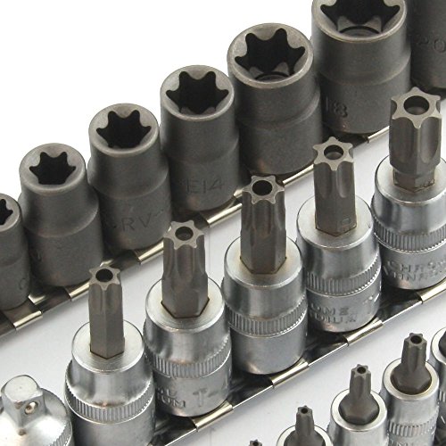 Anytime Tools 27 Piece T/E-Torx Star Male and Female Socket Set w/Tamper Proof Security Hole