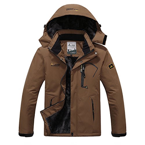 T-dream men s waterproof windproof fleece ski jacket ou…