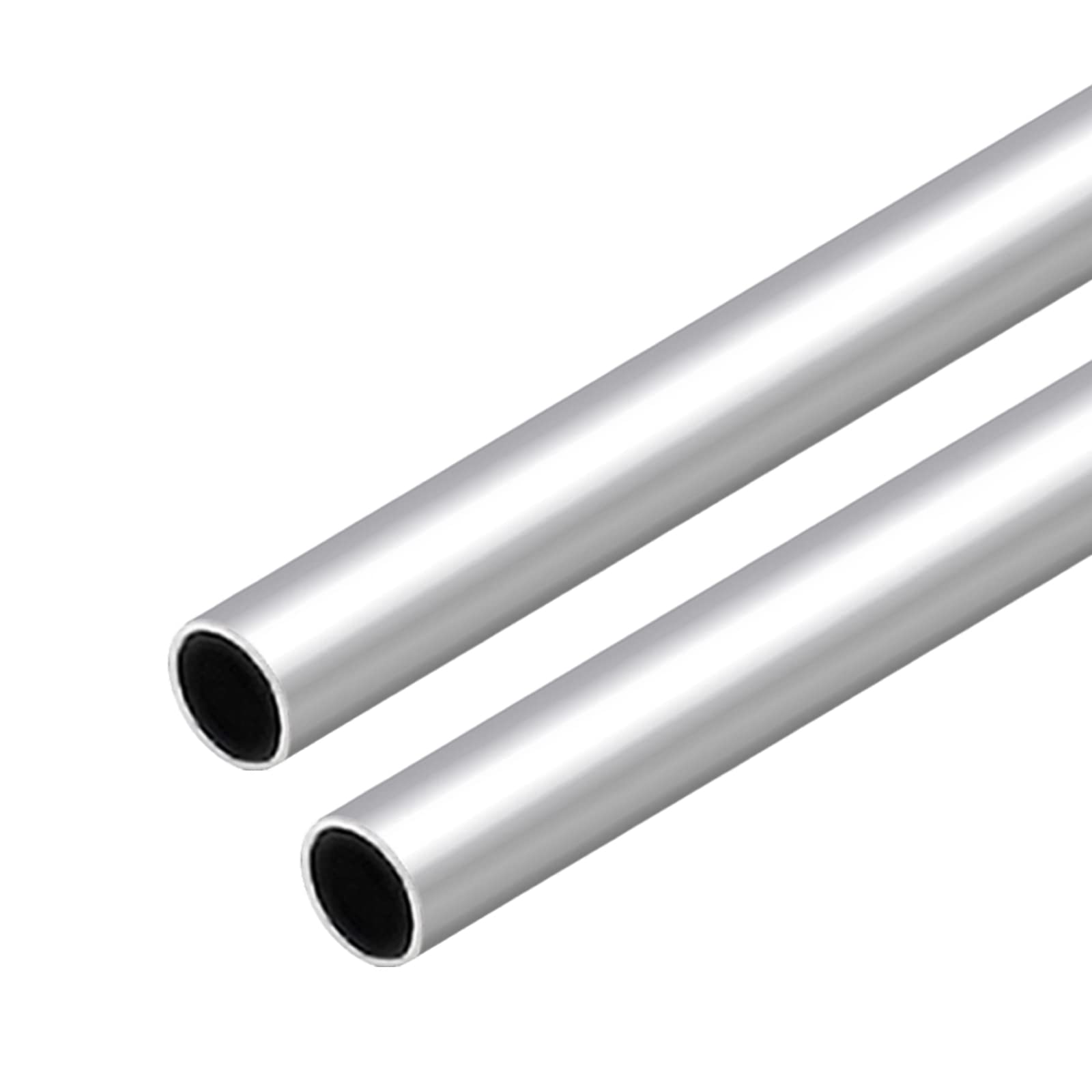 VictorsHome 6063 Aluminum Round Tube, 22mm OD 1mm Wall Thickness 300mm Length Metal Seamless Straight Tubing for DIY Crafts Model 2pcs