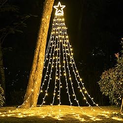PUHONG Christmas Decoration Outdoor Star String