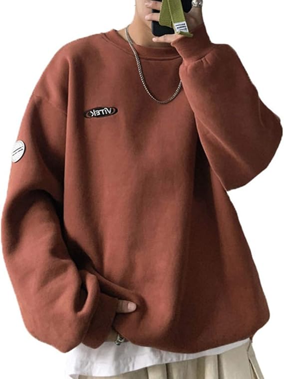 Amazon メンズ パーカー 裏起毛 厚手 大きいサイズ 丸首 トレーナー 韓国 暖かい おしゃれ 合わせやすい 冬服 かっこいい 防寒 長袖 トップス スーパーソフト 綿 春秋冬 チクチクしない プルオーバー カジュアル トレーナー パーカー 通販