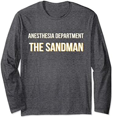Unisex Anesthesia Department The Sandman Anesthetist T-Shirt Medium Dark Heather