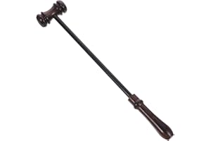 SHINEOFI Wooden Auction Hammer Gavel 14.56 Inch Judge Gavel for Courtroom Auction and Law Office Use