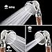 RUNYUE High Pressure Handheld Shower Head, Universal Shower Head Size Connect, Water Saving High Pressure SPA Massage, 3-Way Shower Modes Softens Hard Water (shower head)