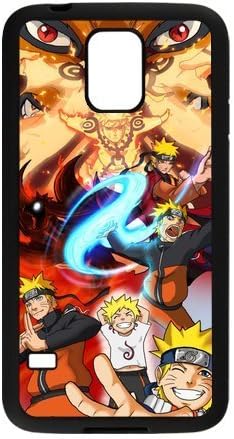Case for Galaxy S5,Galaxy S5 case - Fashion Style New Anime Naruto Painted Hard Plastic Case Cover For Samsung Galaxy S5,Protective Cover Case for Galaxy S5(Black/white)