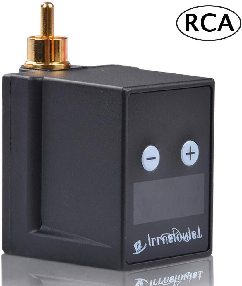 Wireless Tattoo Power Supply, Professional Mini Digital LED Display Tattoo Power Supply, Suitable for Rotary Tattoo Pen Rotary Tattoo Machine Permanent Makeup Equipment (Color : RCA)