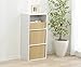 IRIS USA 3 Tier Cube Bookshelf Storage Cubby Shelf, Bookcase, White