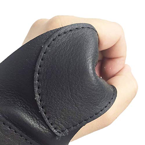 VisitREALTREE Handmade Cow Leather Archery Arm Guard Bow Shooting Glove - Vented, Left/Right Hand, Antique or Black