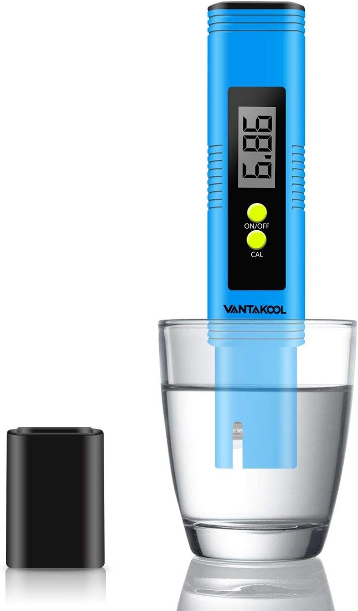 Digital PH Meter, PH Meter 0.01 PH High Accuracy Water Quality Tester with 0-14 PH Measurement Range for Household Drinking, Pool and Aquarium Water PH Tester Design with ATC