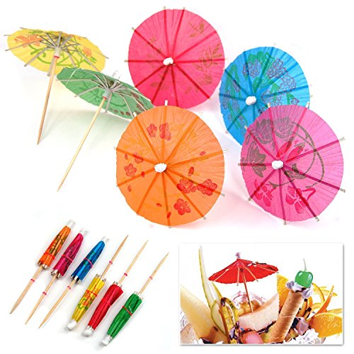 Sungpunet gemischte Cocktail-Papierschirme, 50 Stück – Bild 5