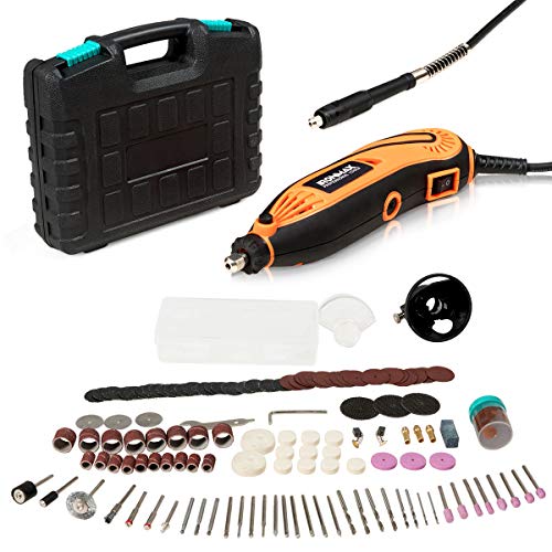 Goplus Rotary Tool Kit, with Flex Shaft, 139pcs Accessories and