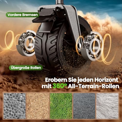 XXXL Bollerwagen Faltbar 300L mit Verstellbarer Heckklappe, 200 KG Belastbar, 360°-Schwenkbare All-Terrain-Räder & Doppelbremsen, Verstellbarer Griff & 2 Netztaschen，Strand/Wanderung/Camping/Einkauf