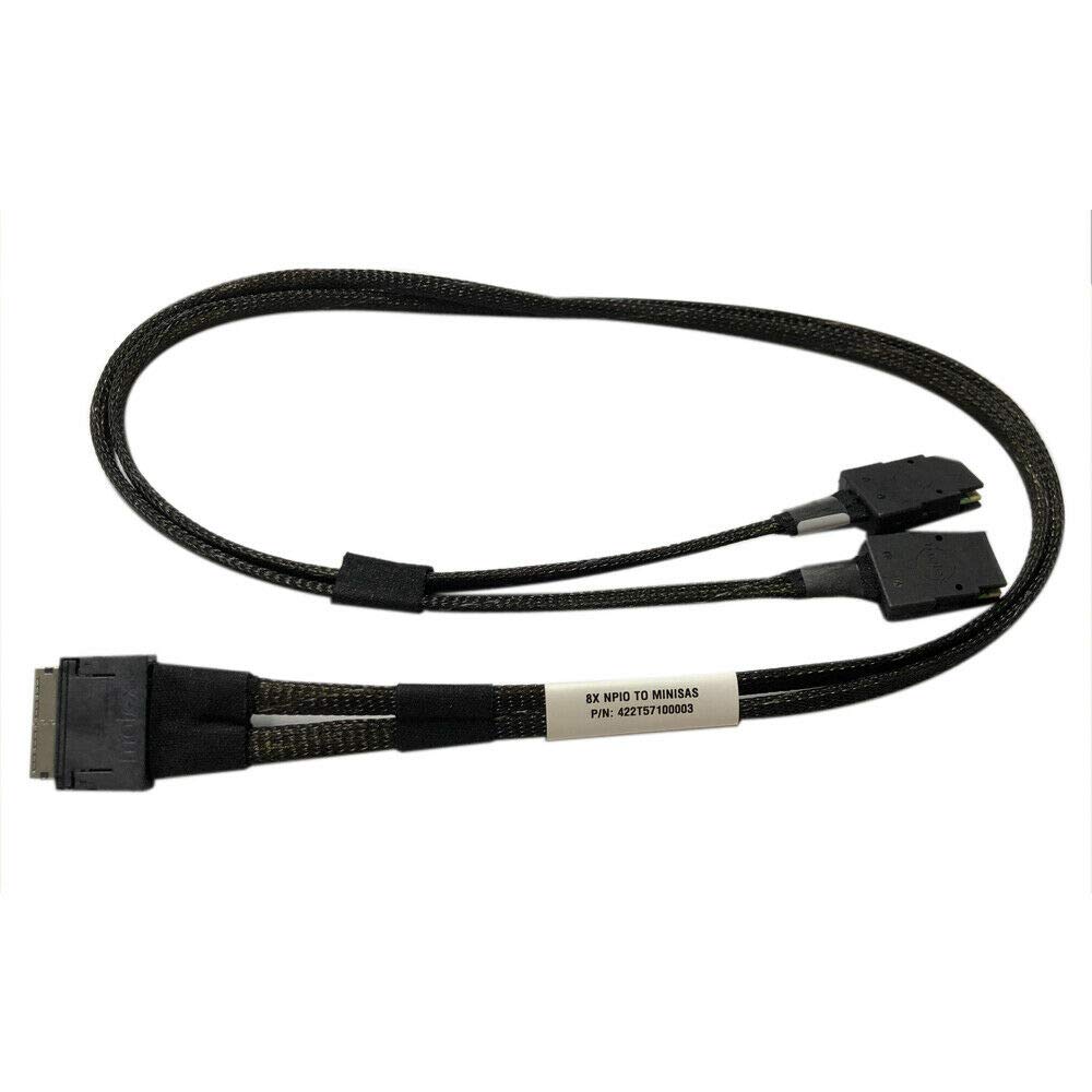 Zahara 422T57100003 8X NPIO STR Double 4X MINIISAS 700MM CUST Mini SAS Cable Connector