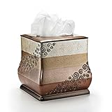Popular Home The Miramar Collection Tissue Box, 8 by 8 by 8