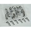 Silver-Saltwater-Ceramic-Fishing-Rod-Guides-Tip-Tops-Repair-30Pcs-30-45mm