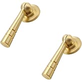 BOLWHAO 2 pcs Brass Tear Drop Knobs Pulls Pendant Antique Decorative Tear Drop Cabinet Pull for Cabinet Hardware Kitchen Knobs Dresser Pulls Bathroom Gold Cabinet Drawer Handles